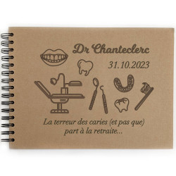 Livre d'or retraite dentiste personnalisé