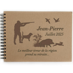 Livre d'or chasseur personnalisé