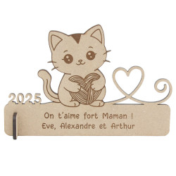Trophée cadeau Chaton fête des mères