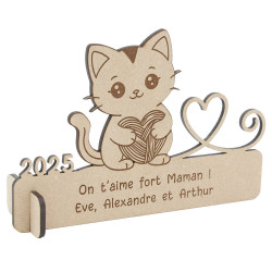 Trophée cadeau Chaton fête des mères