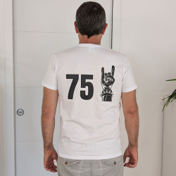 T-shirt anniversaire personnalisé homme cornes hard rock