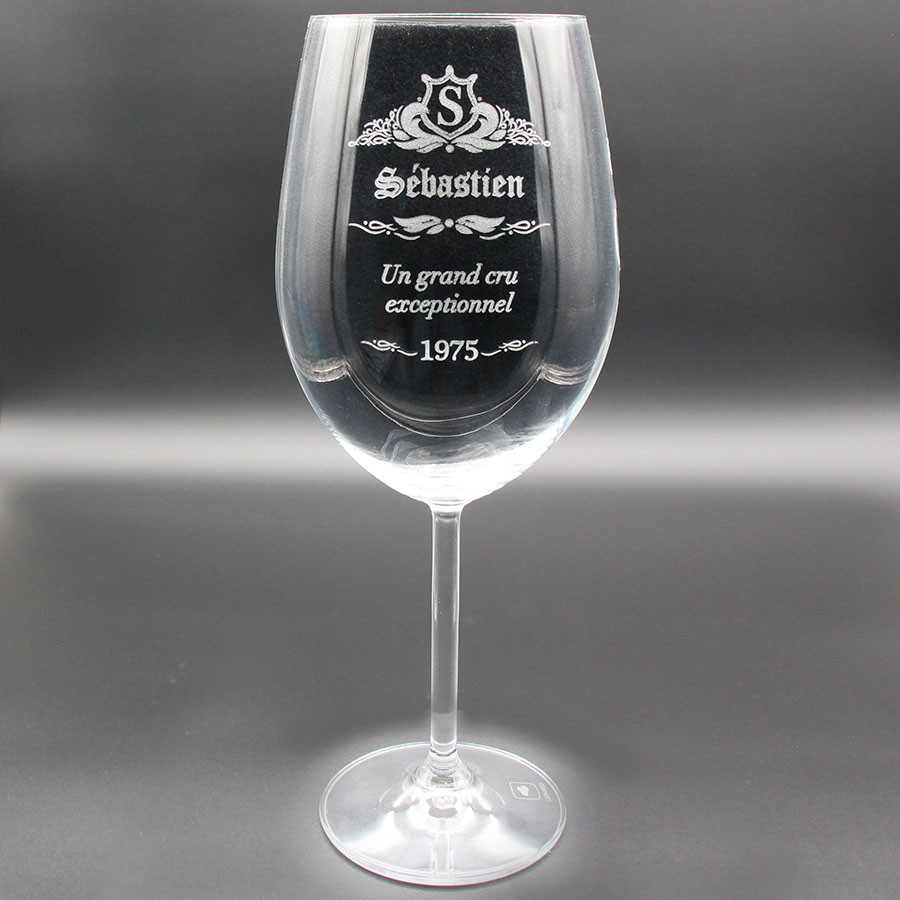 Verre personnalisé Anniversaire Grand cru