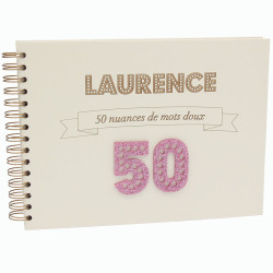 Livre d'or anniversaire personnalisé - Age 3D déco