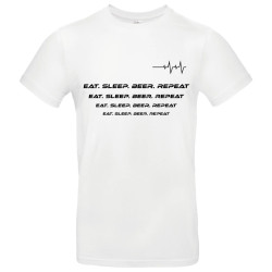 T-shirt personnalisé Eat Sleep Repeat