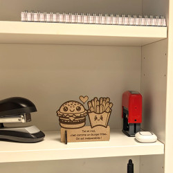 Mini trophée cadeau amitié personnalisé meilleur ami burger frites