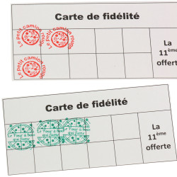 Tampon personnalisé automatique avec logo et  texte