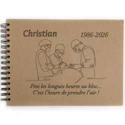 Livre d'or retraite chirurgien personnalisé
