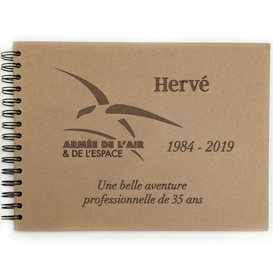Livre d'or retraite armée de l'air personnalisé