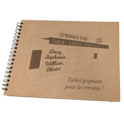 Livre d'or petit commerce bar tabac presse personnalisé