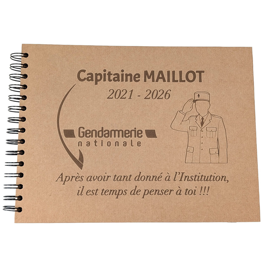 Livre d'or Gendarmerie à personnaliser