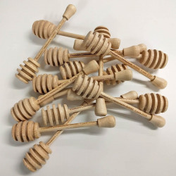 Lot de 60 cuillères à miel personnalisée en bois
