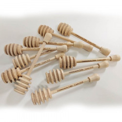 Lot de 60 cuillères à miel personnalisée en bois