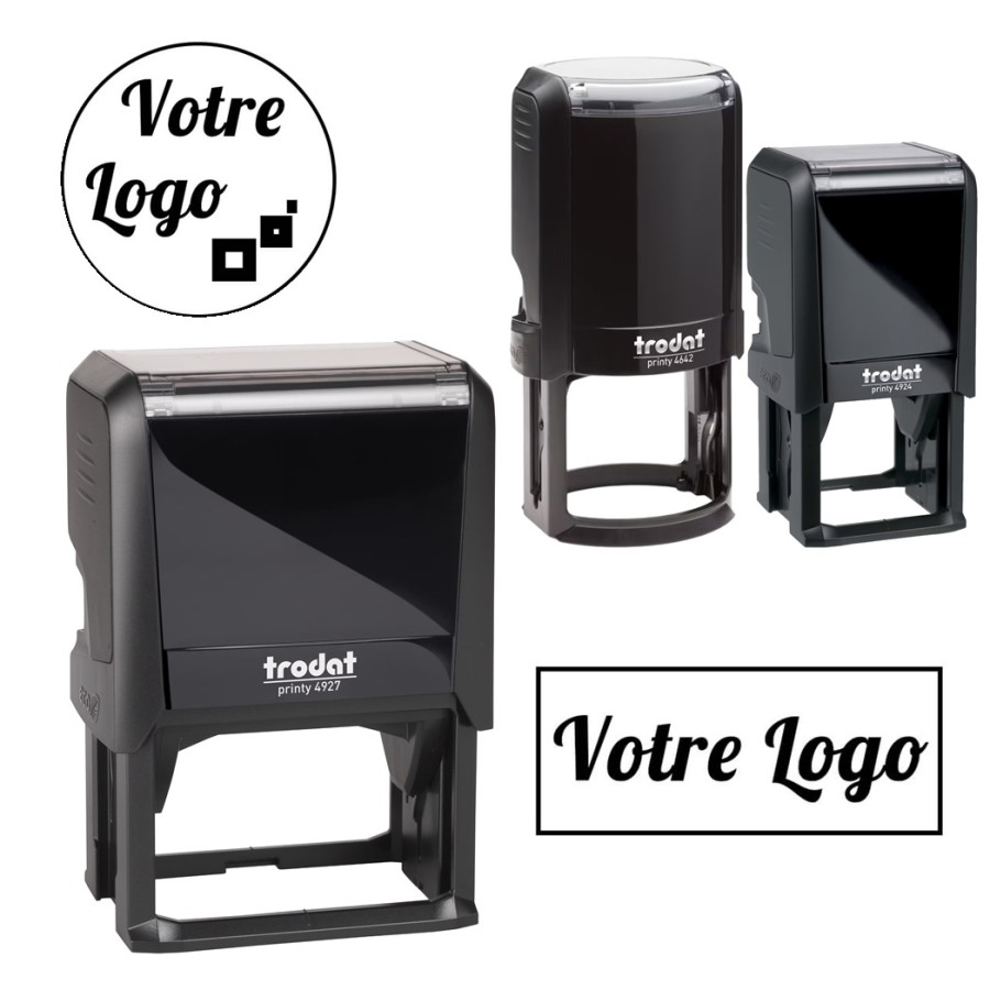Tampon logo automatique personnalisé
