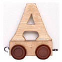 Lettres train en bois