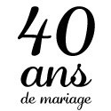Cadeau 40 ans de mariage